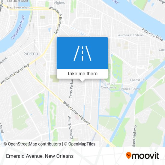 Emerald Avenue map