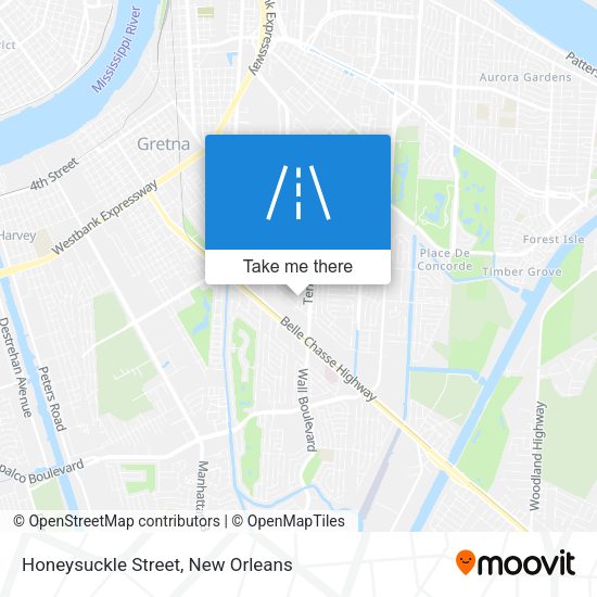 Mapa de Honeysuckle Street