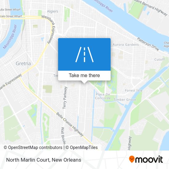 North Marlin Court map
