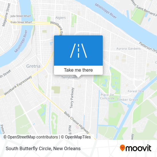 Mapa de South Butterfly Circle