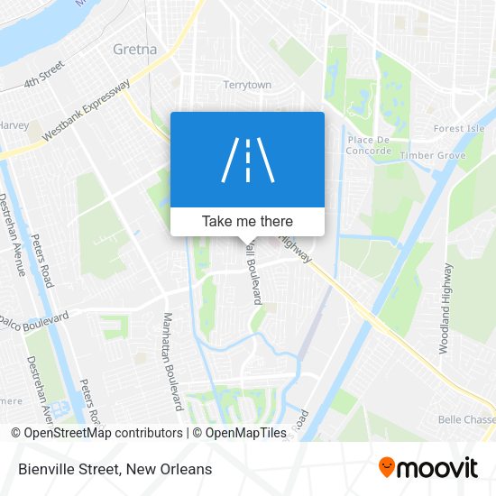 Mapa de Bienville Street