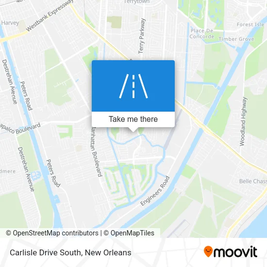 Mapa de Carlisle Drive South