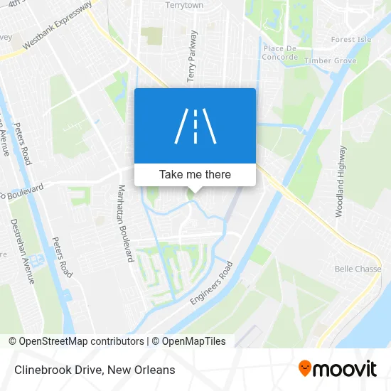 Clinebrook Drive map