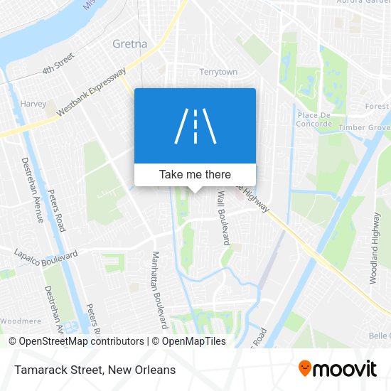 Tamarack Street map