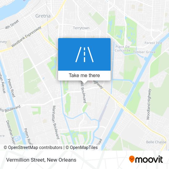 Vermillion Street map
