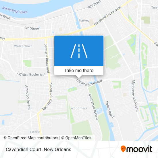 Mapa de Cavendish Court