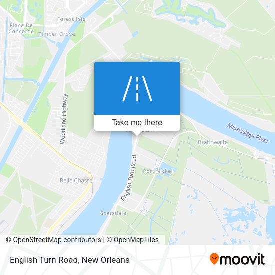 Mapa de English Turn Road