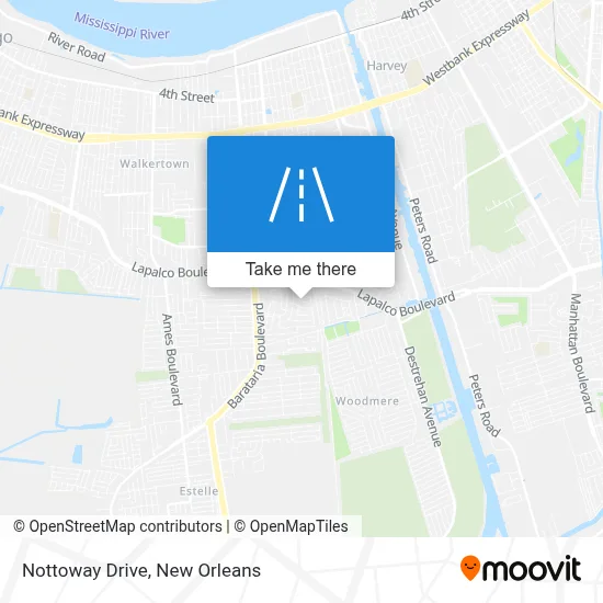 Nottoway Drive map