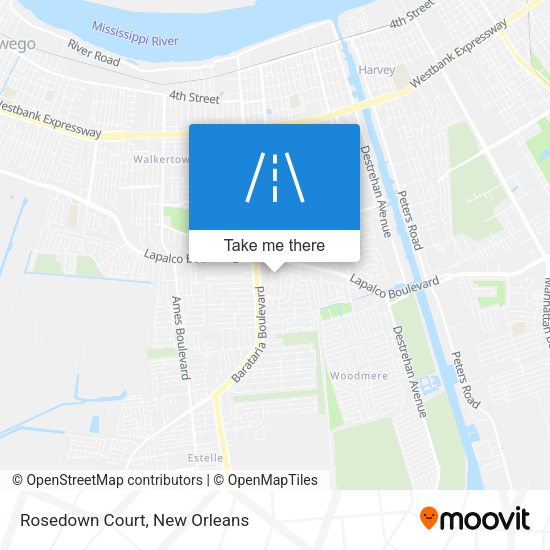 Rosedown Court map