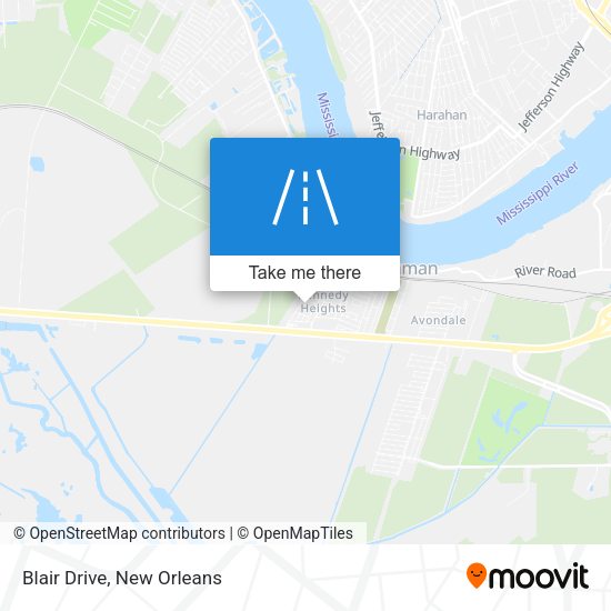 Mapa de Blair Drive