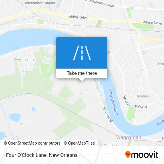 Mapa de Four O'Clock Lane