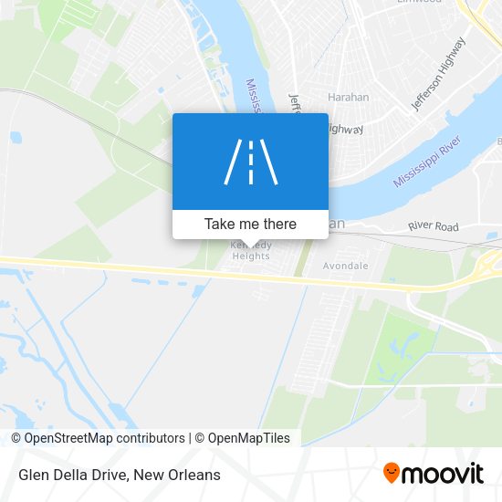 Glen Della Drive map