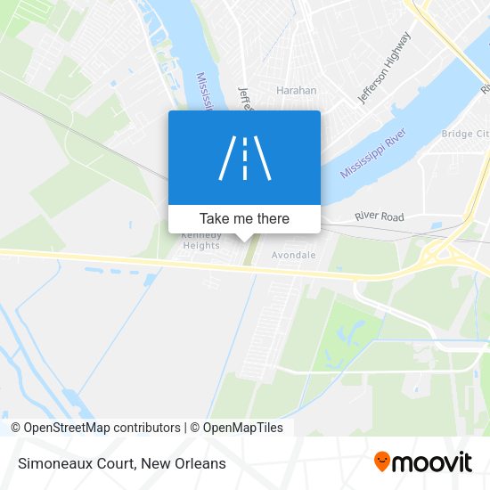 Simoneaux Court map