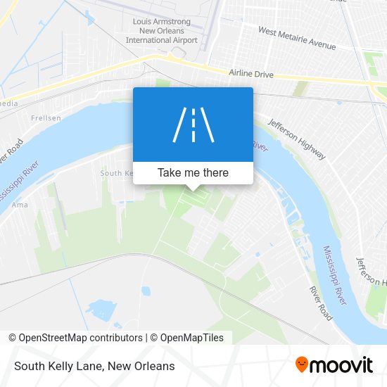 South Kelly Lane map