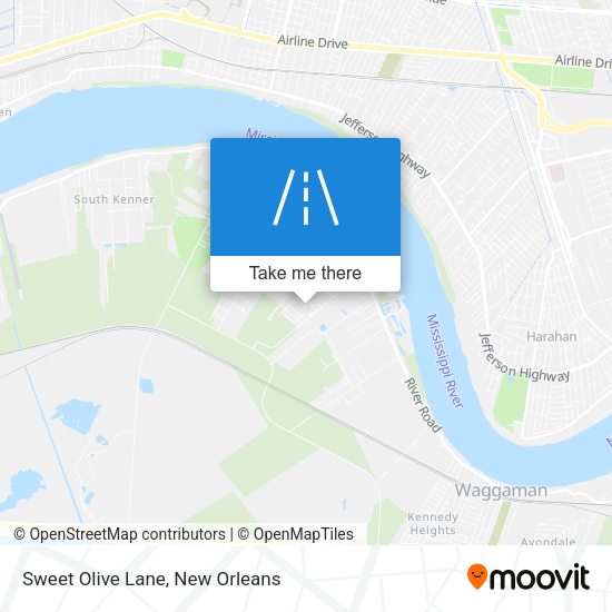 Sweet Olive Lane map