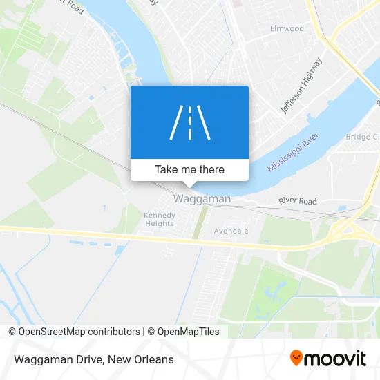 Waggaman Drive map