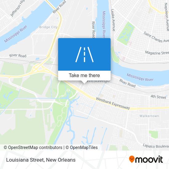 Louisiana Street map
