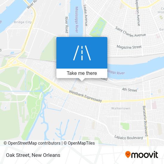 Mapa de Oak Street