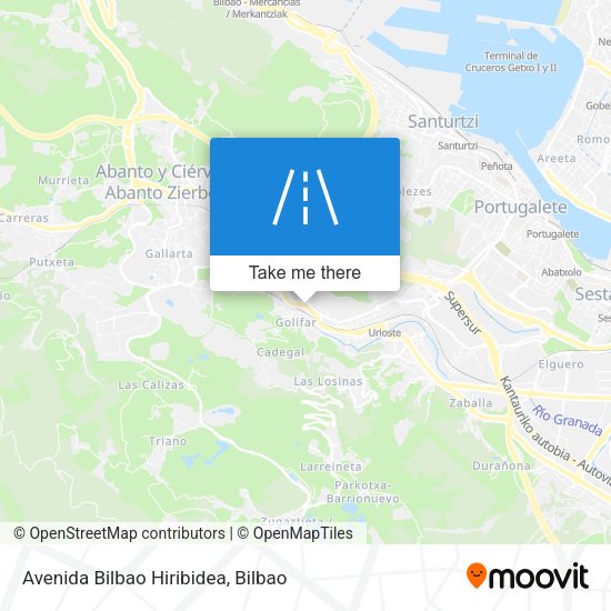 Avenida Bilbao Hiribidea map