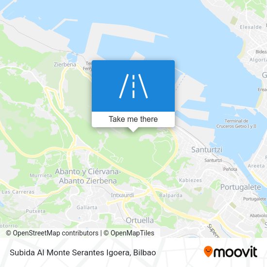 Subida Al Monte Serantes Igoera map