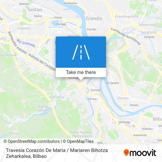 Travesía Corazón De María / Mariaren Bihotza Zeharkalea map