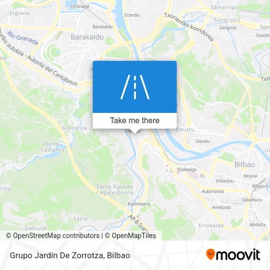 Grupo Jardín De Zorrotza map