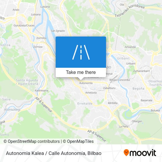Autonomia Kalea / Calle Autonomía map