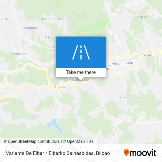 Variante De Eibar / Eibarko Saihesbidea map