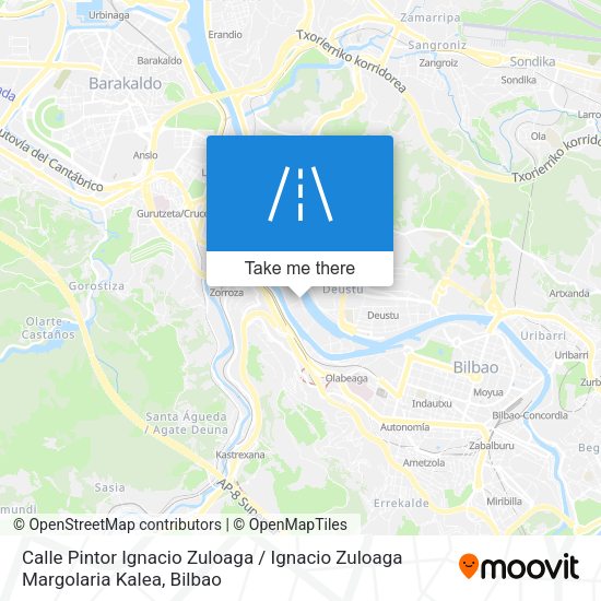 Calle Pintor Ignacio Zuloaga / Ignacio Zuloaga Margolaria Kalea map