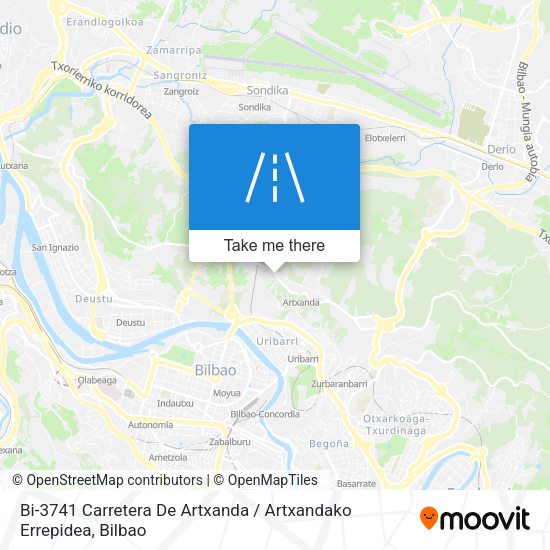 Bi-3741 Carretera De Artxanda / Artxandako Errepidea map