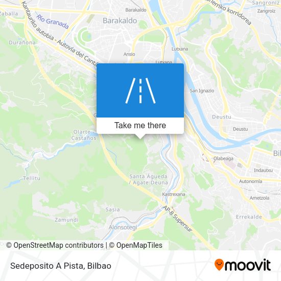 Sedeposito A Pista map