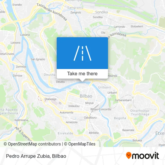 Pedro Arrupe Zubia map