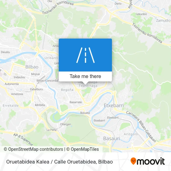 Oruetabidea Kalea / Calle Oruetabidea map