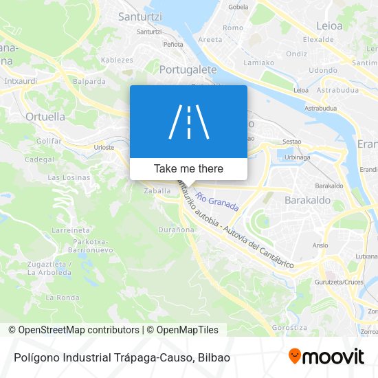 Polígono Industrial Trápaga-Causo map