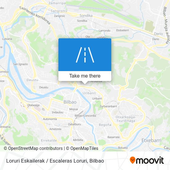 Loruri Eskailerak / Escaleras Loruri map