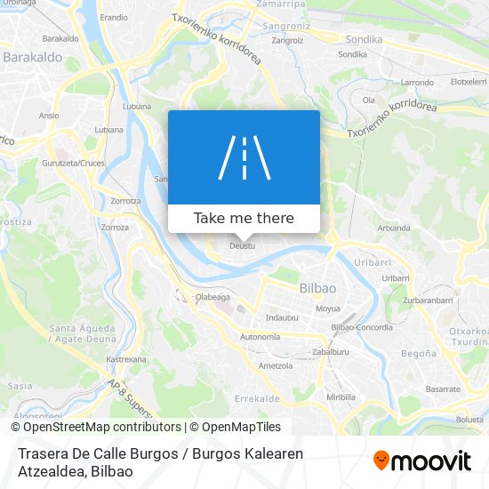 Trasera De Calle Burgos / Burgos Kalearen Atzealdea map