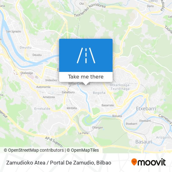 Zamudioko Atea / Portal De Zamudio map