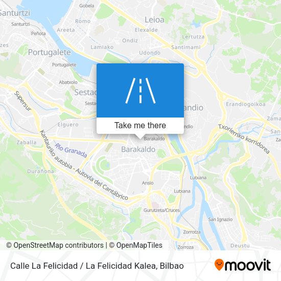 Calle La Felicidad / La Felicidad Kalea map