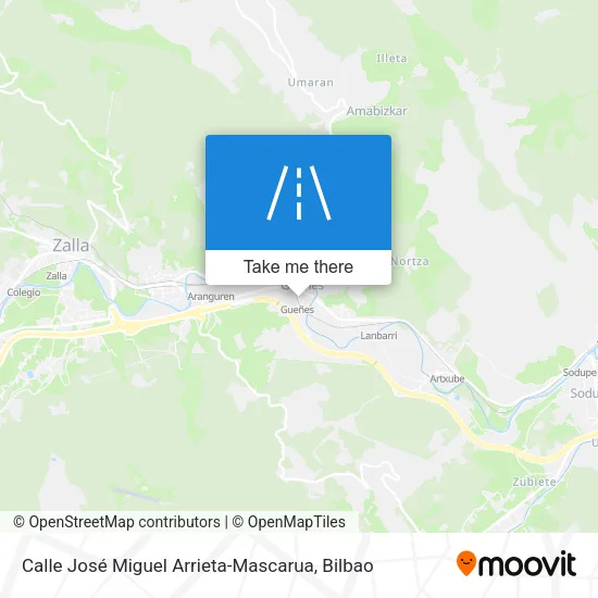 Calle José Miguel Arrieta-Mascarua map