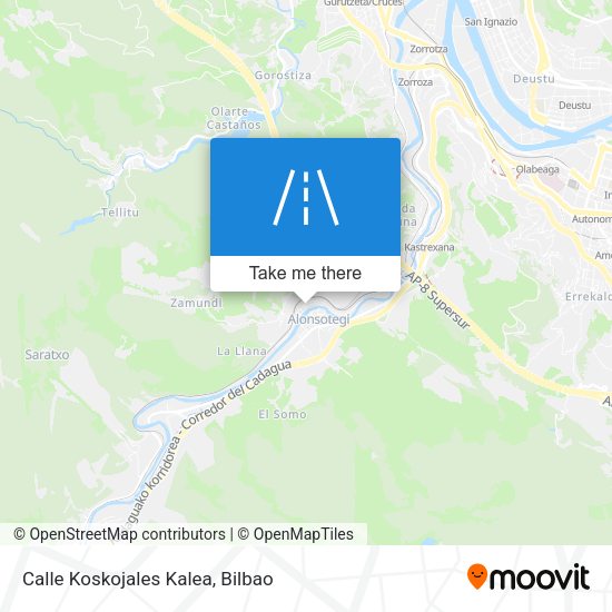 Calle Koskojales Kalea map