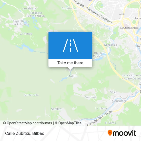 Calle Zubitxu map