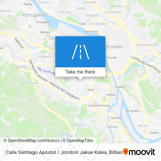 Calle Santiago Apóstol / Jondoni Jakue Kalea map