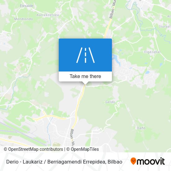 Derio - Laukariz / Berriagamendi Errepidea map