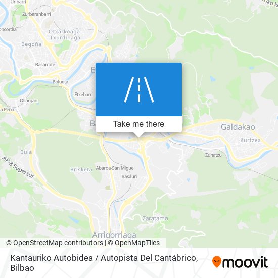 Kantauriko Autobidea / Autopista Del Cantábrico map
