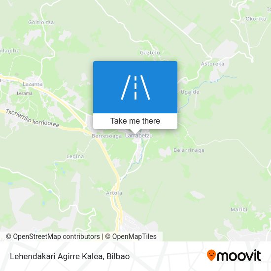 Lehendakari Agirre Kalea map