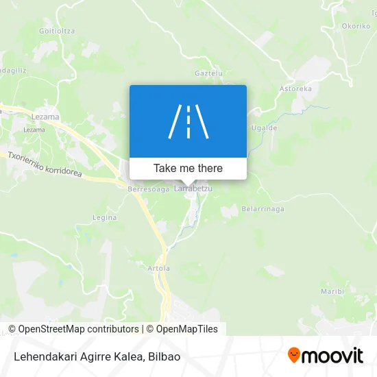 Lehendakari Agirre Kalea map