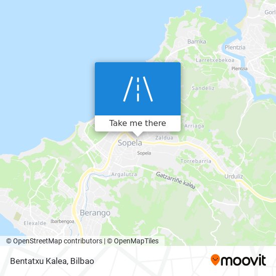 mapa Bentatxu Kalea