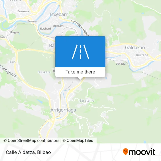 Calle Aldatza map