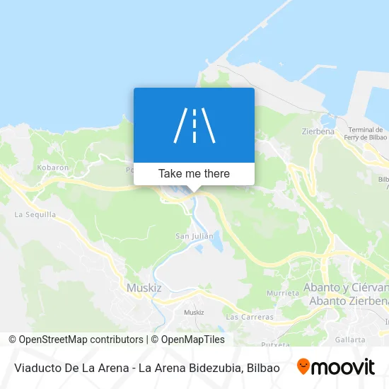 Viaducto De La Arena - La Arena Bidezubia map