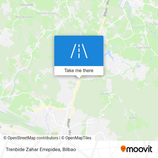 Trenbide Zahar Errepidea map